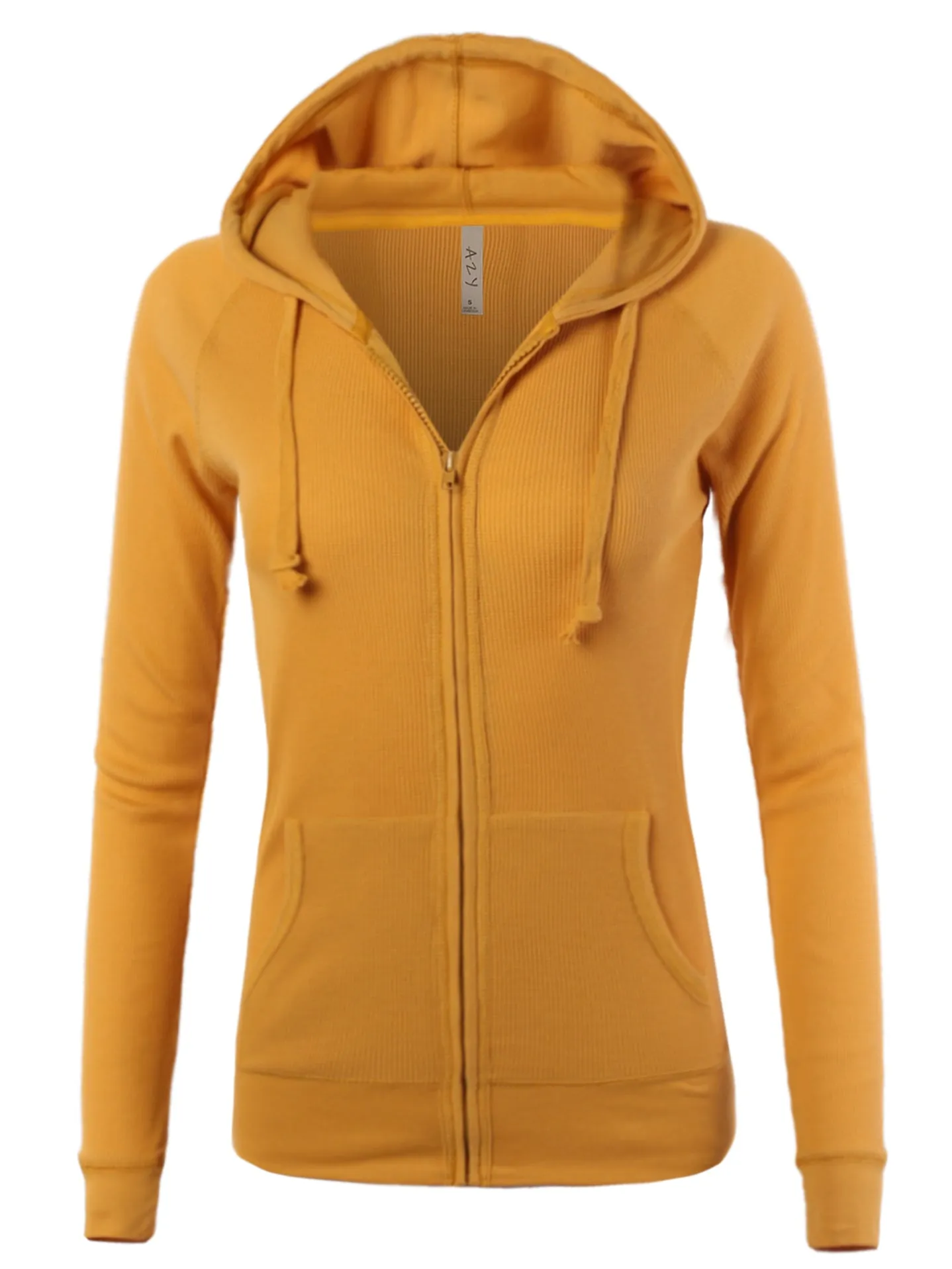 Plus Size Casual Fitted Lightweight Pocket Zip Up Hoodie