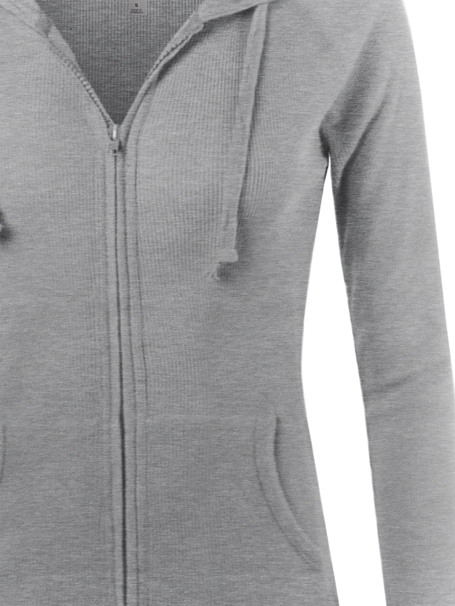 Plus Size Casual Fitted Lightweight Pocket Zip Up Hoodie