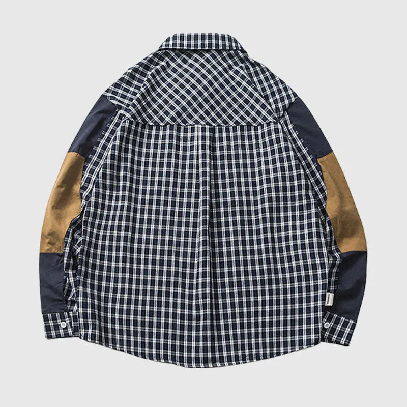 Pocket Patch Plaid Shirts