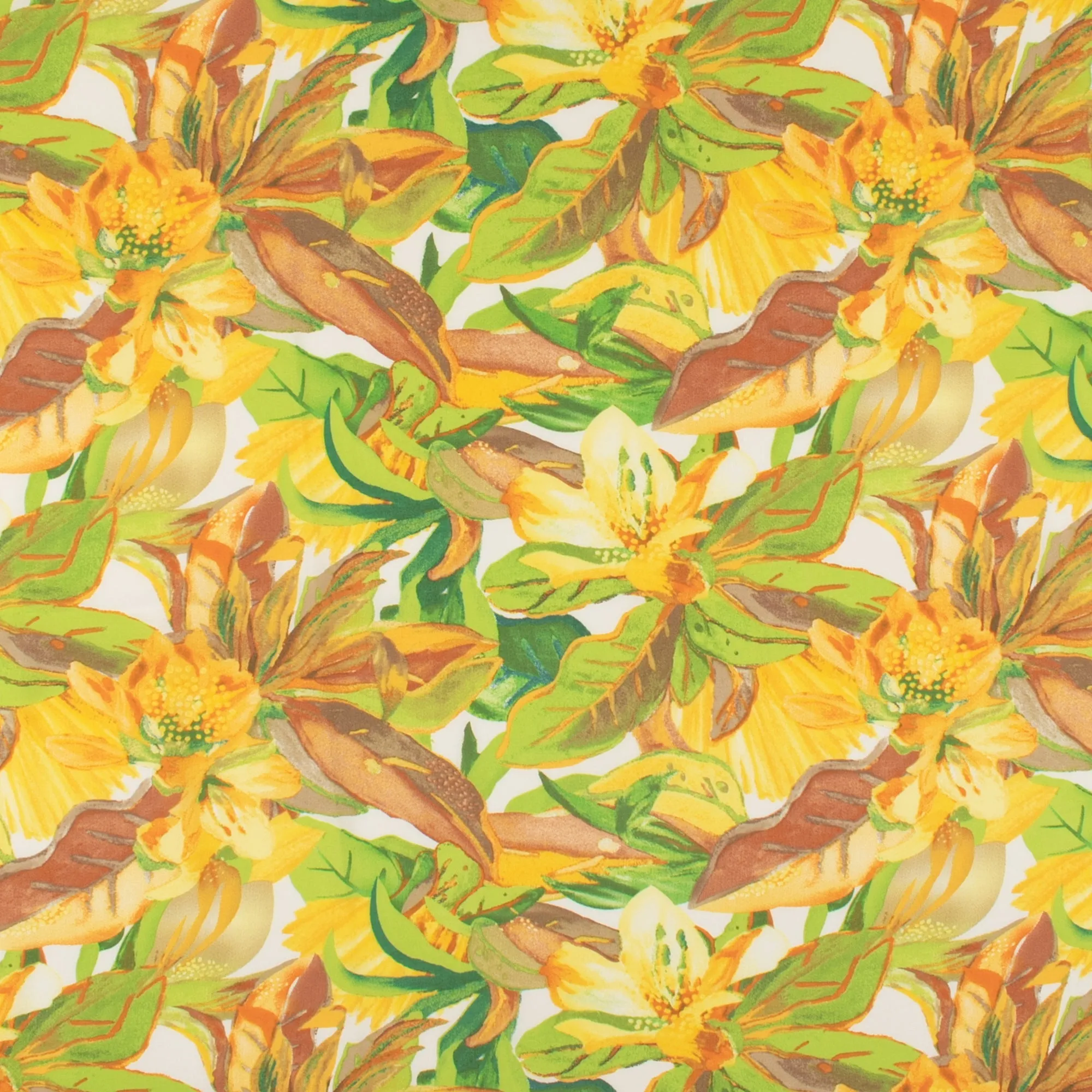 Printed Voile - KATIA - 001 - Yellow