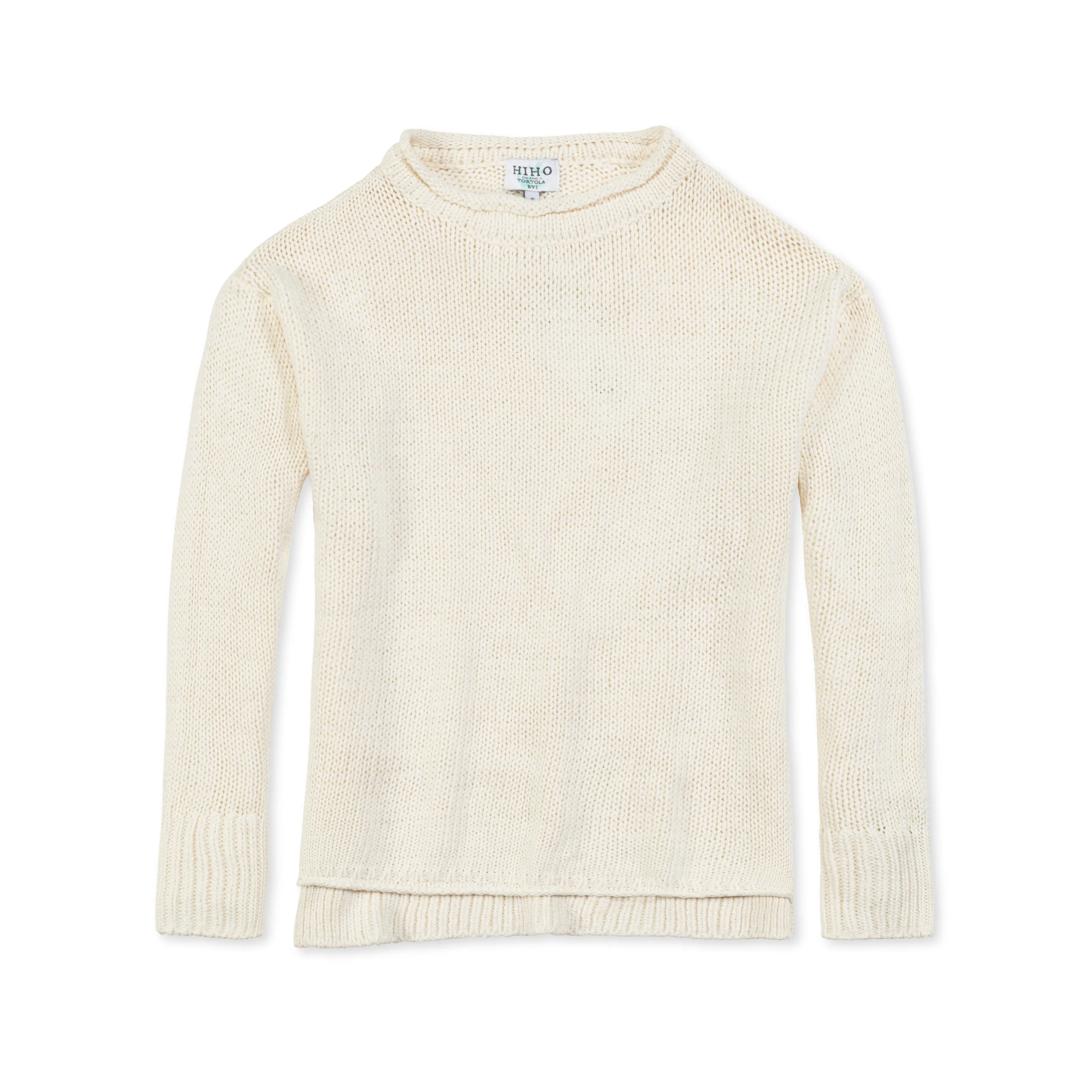 Relaxed Crew Sweater - Mainsail White