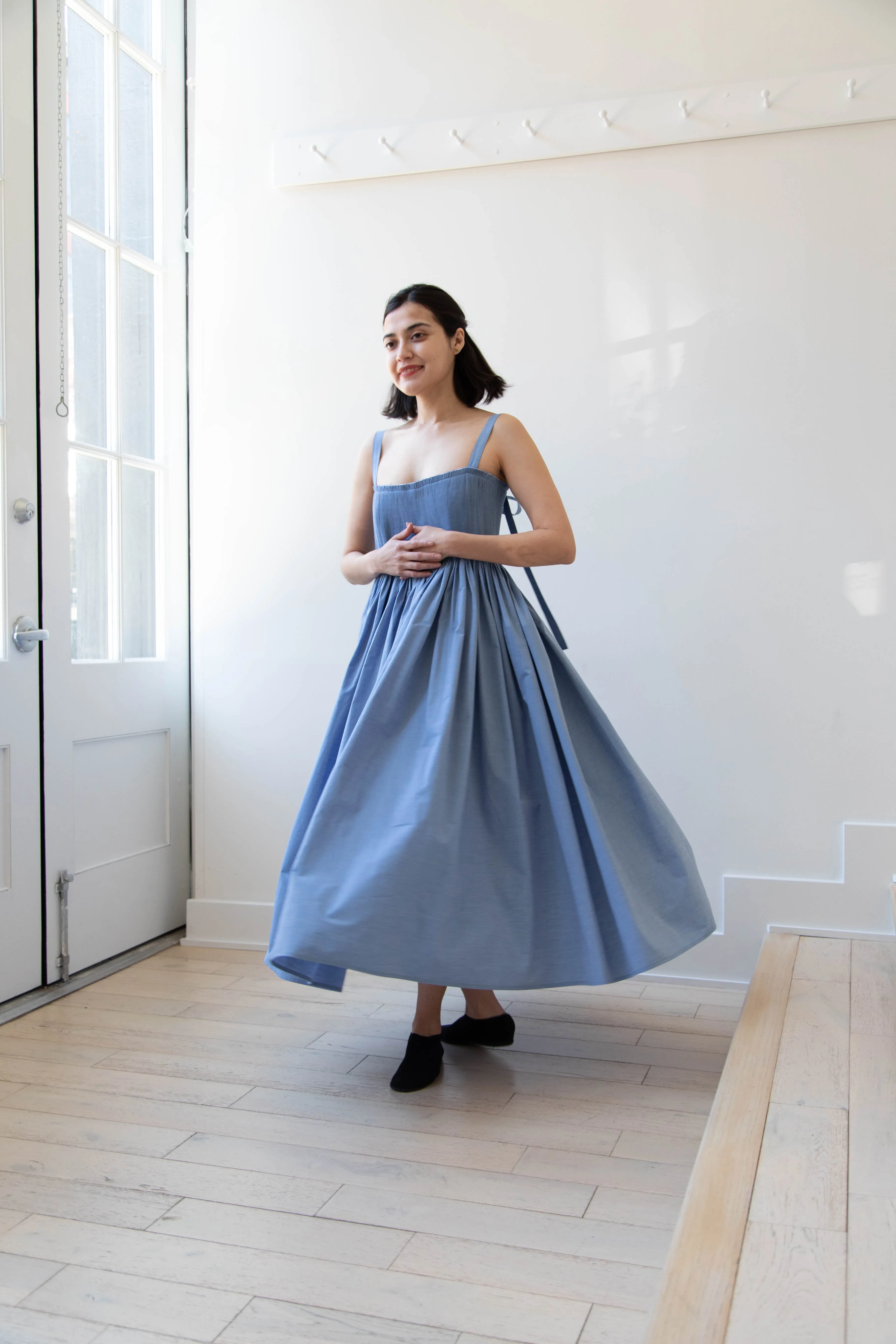 Renata Brenha | Gal Dress in Blue Cotton