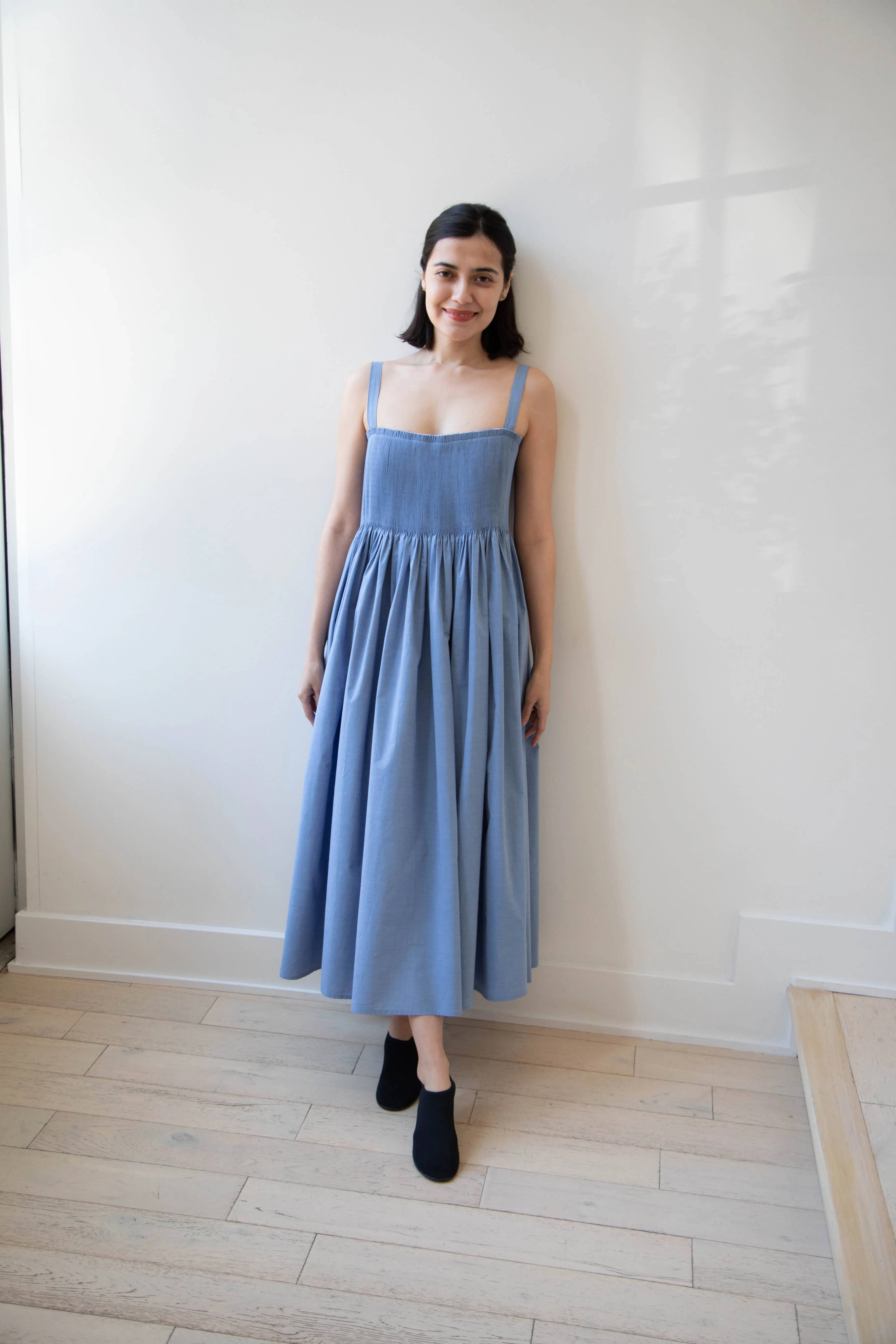 Renata Brenha | Gal Dress in Blue Cotton