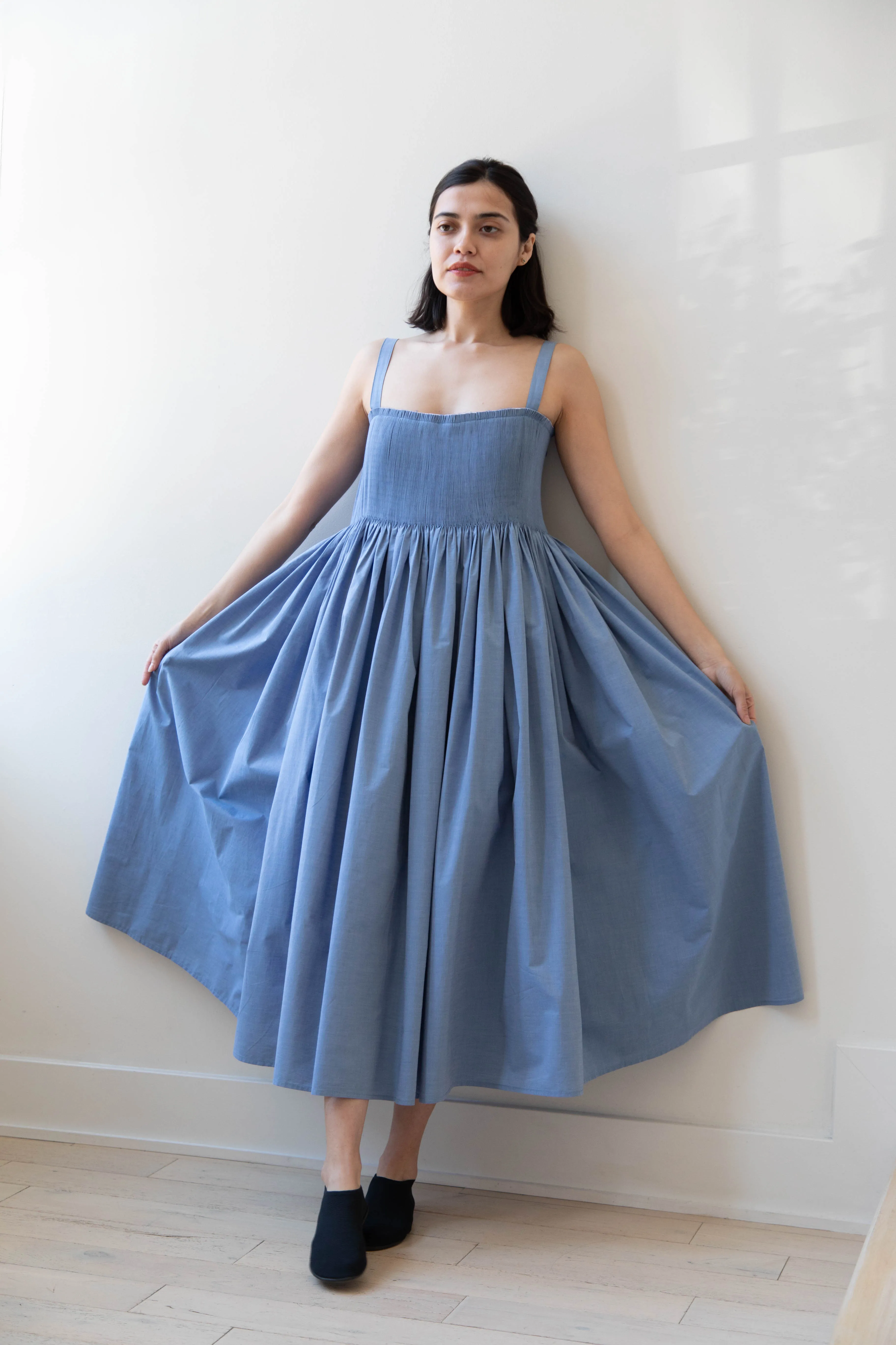 Renata Brenha | Gal Dress in Blue Cotton