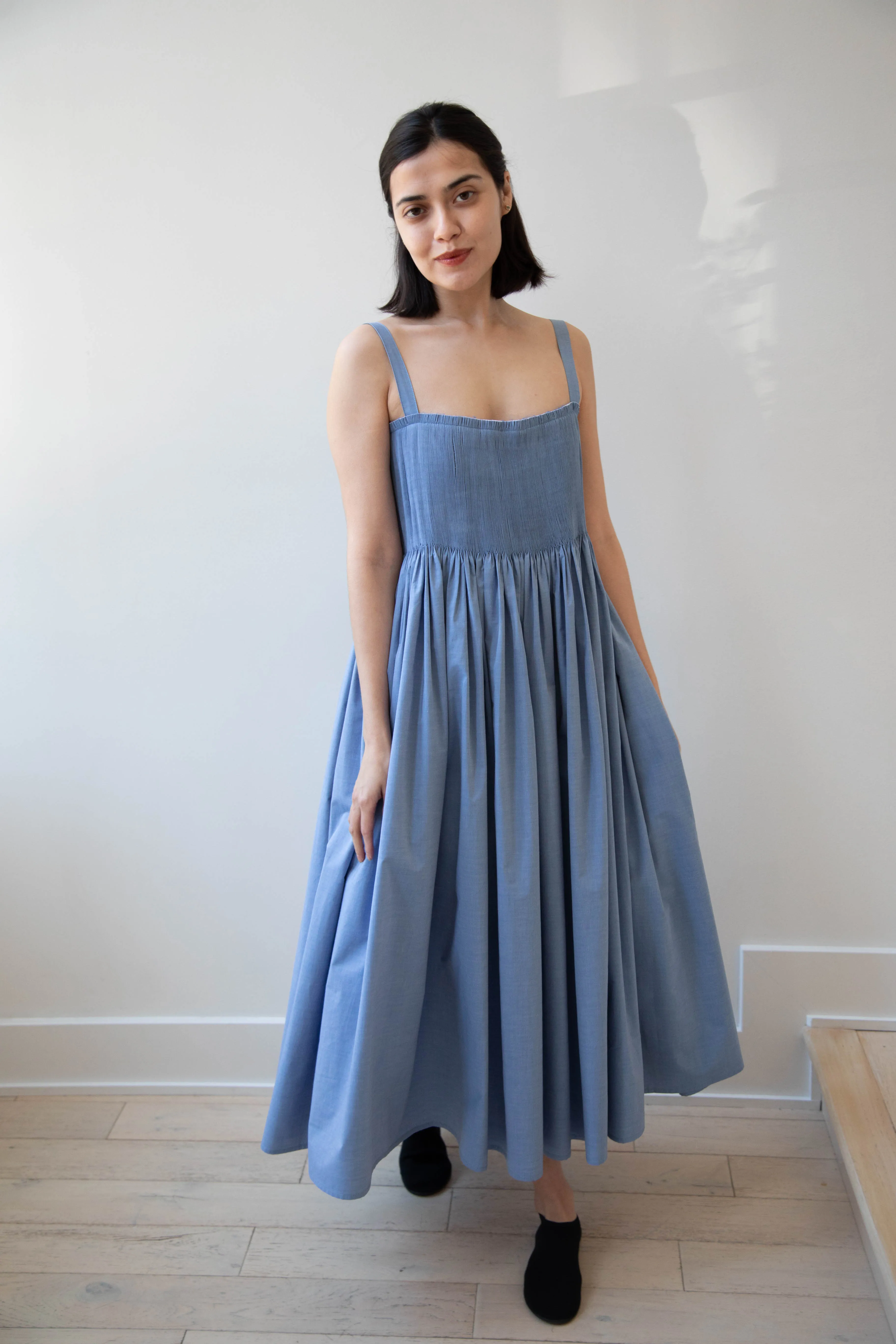 Renata Brenha | Gal Dress in Blue Cotton