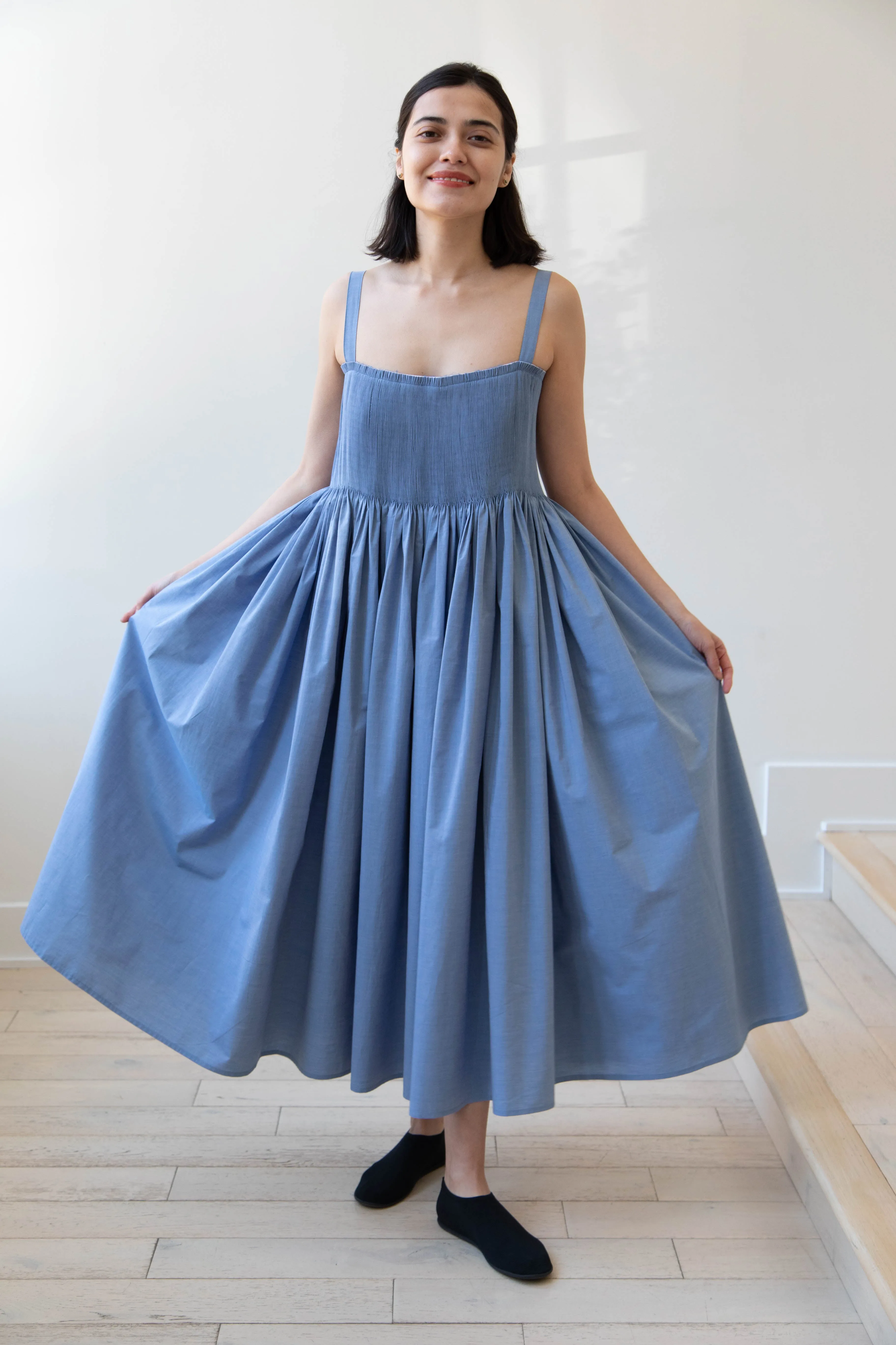 Renata Brenha | Gal Dress in Blue Cotton