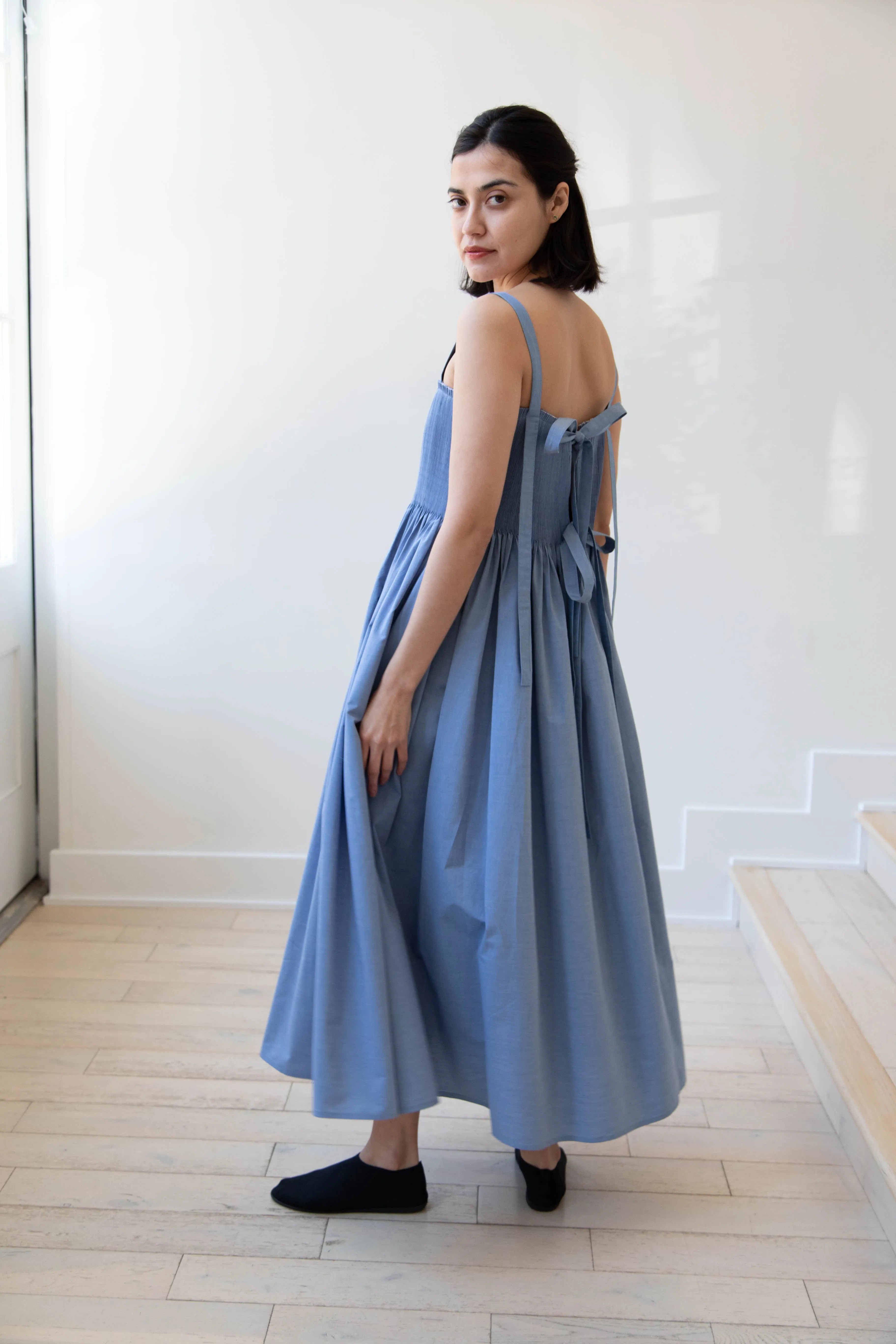 Renata Brenha | Gal Dress in Blue Cotton