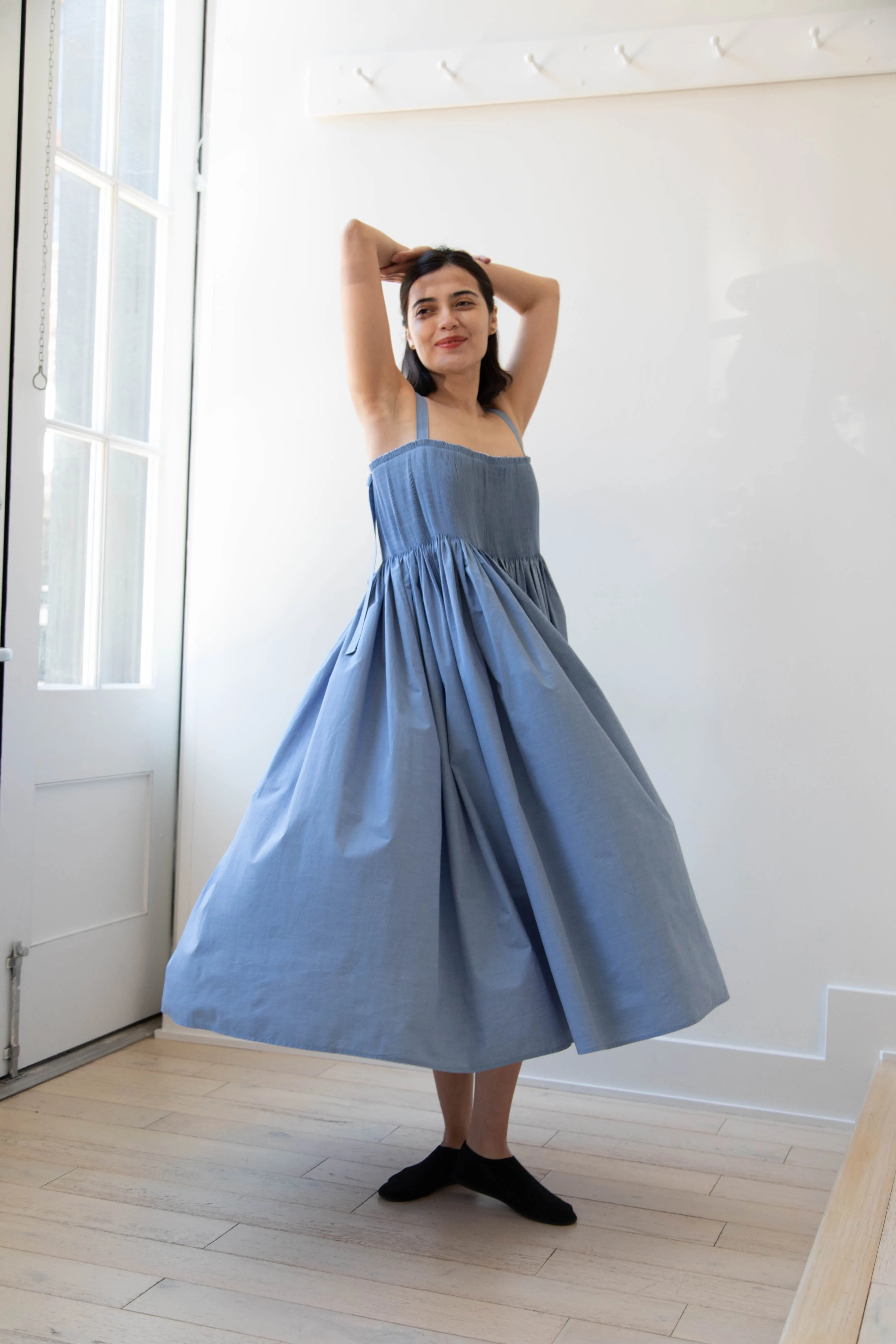 Renata Brenha | Gal Dress in Blue Cotton