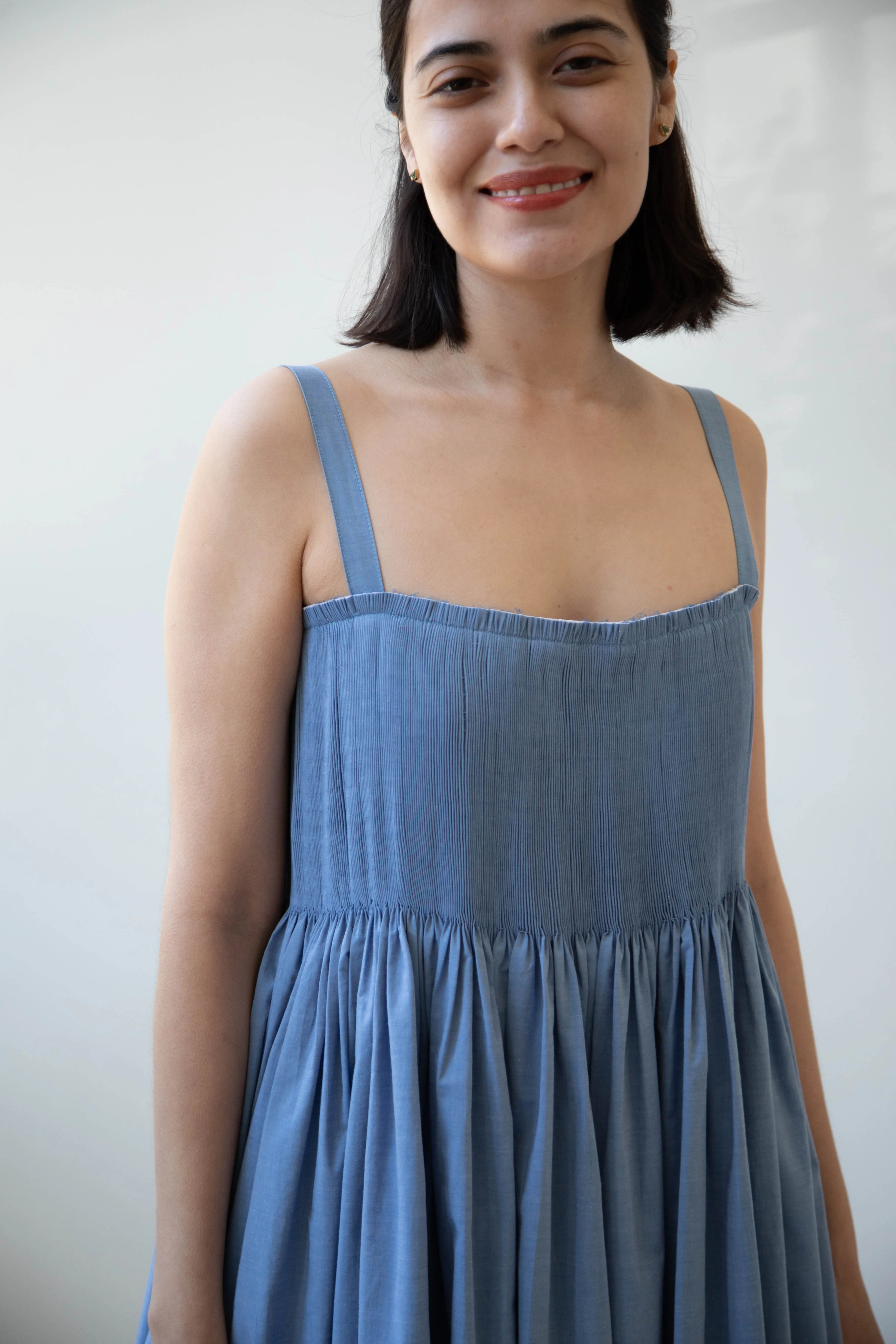 Renata Brenha | Gal Dress in Blue Cotton