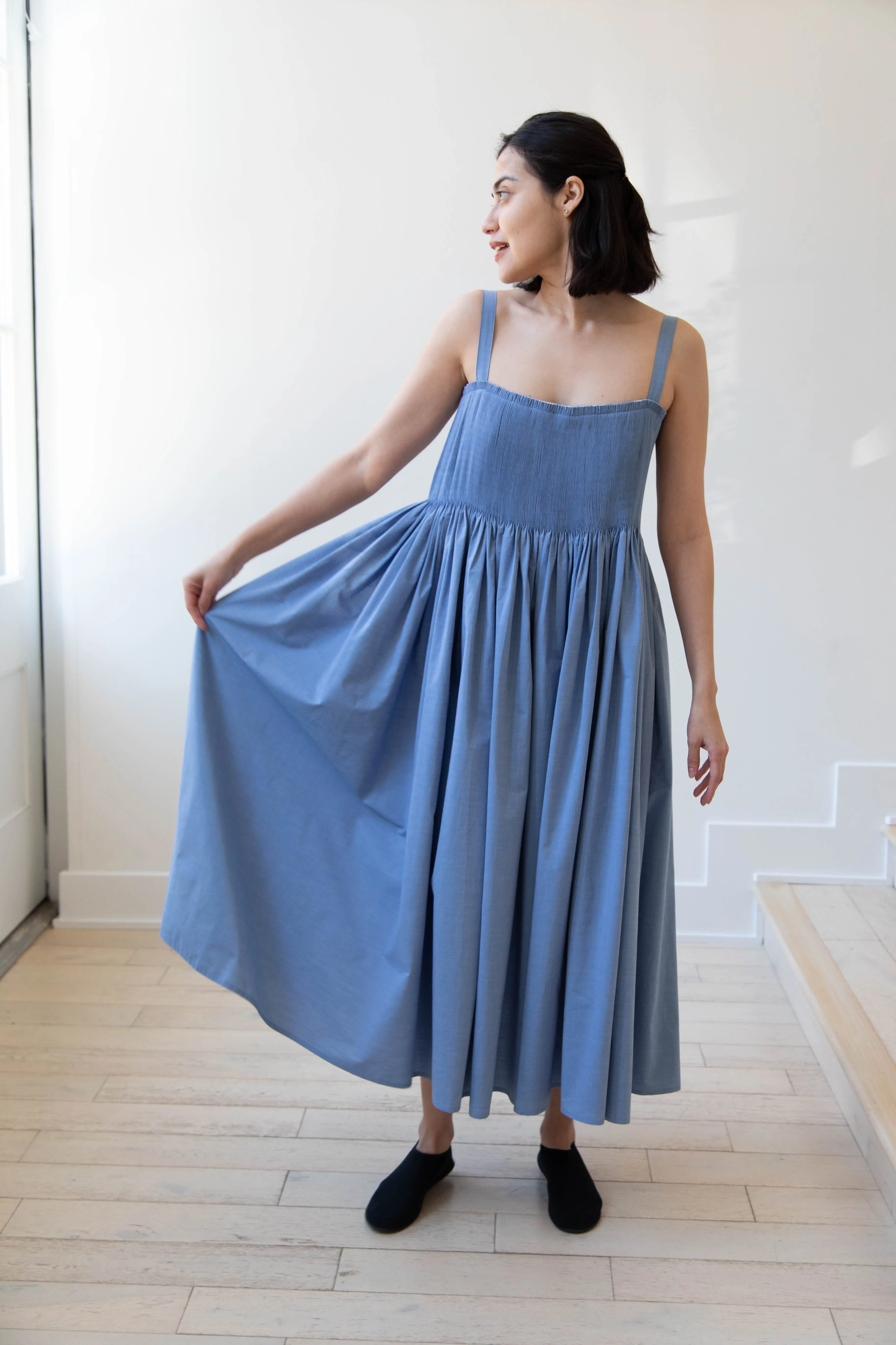 Renata Brenha | Gal Dress in Blue Cotton