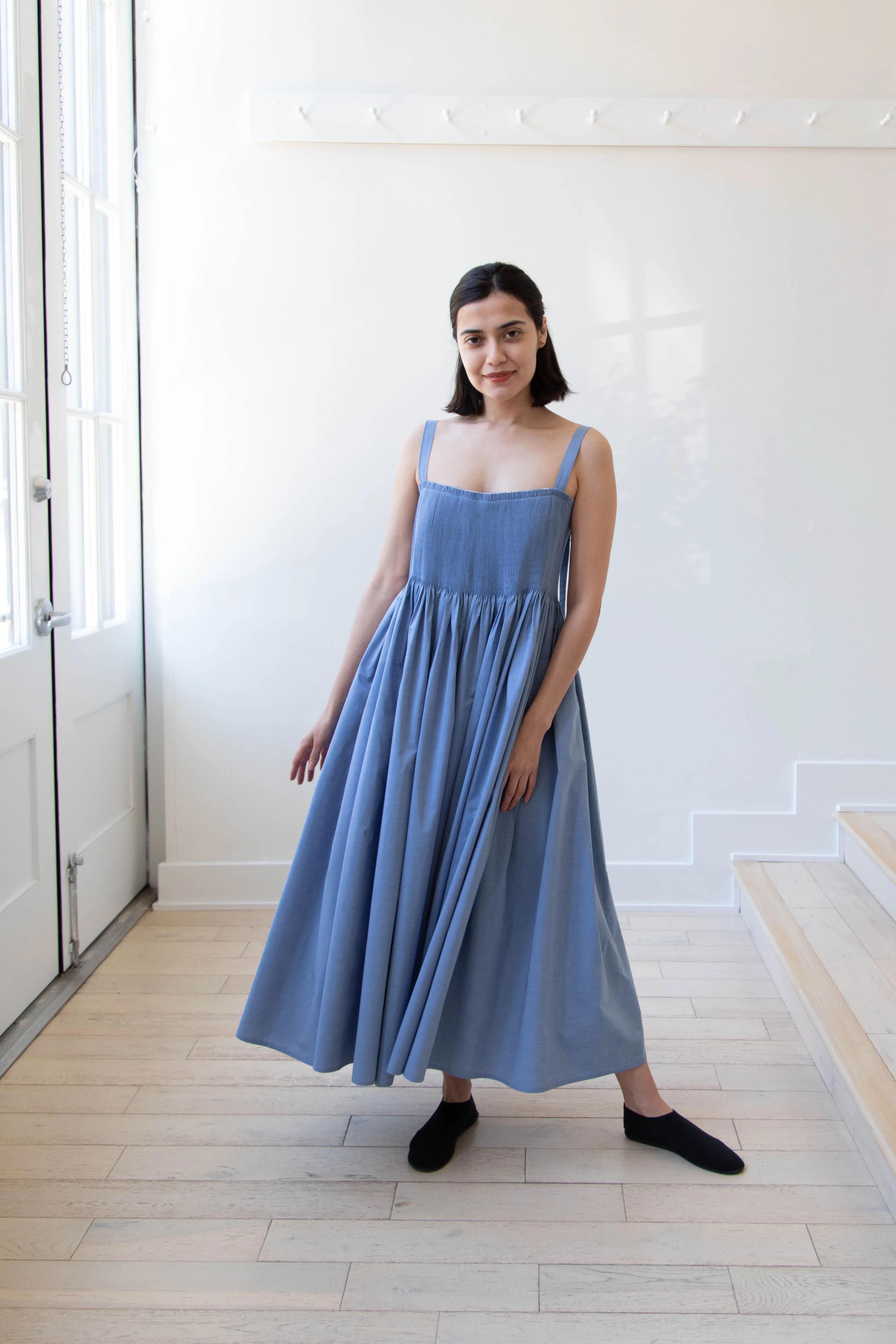 Renata Brenha | Gal Dress in Blue Cotton