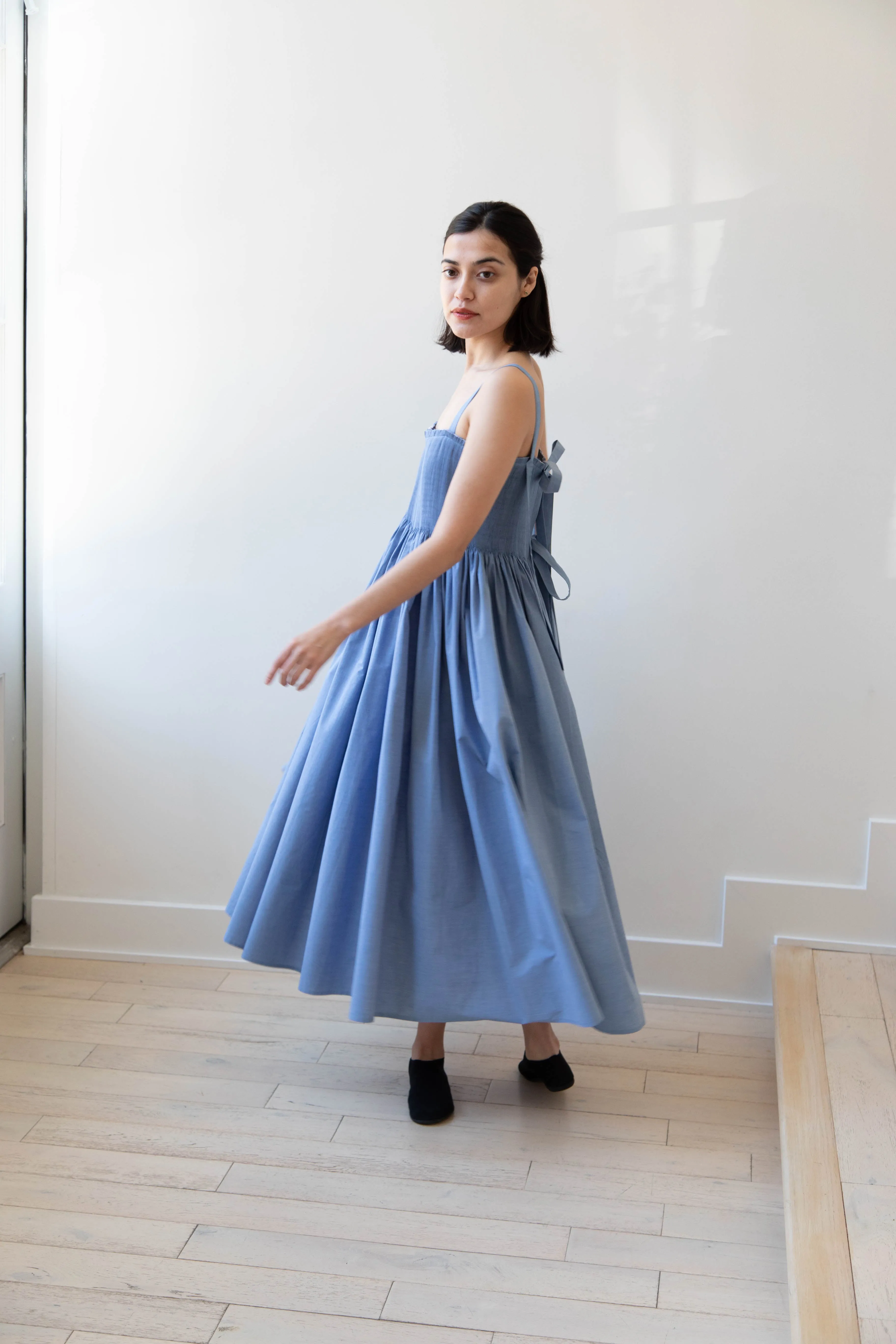 Renata Brenha | Gal Dress in Blue Cotton