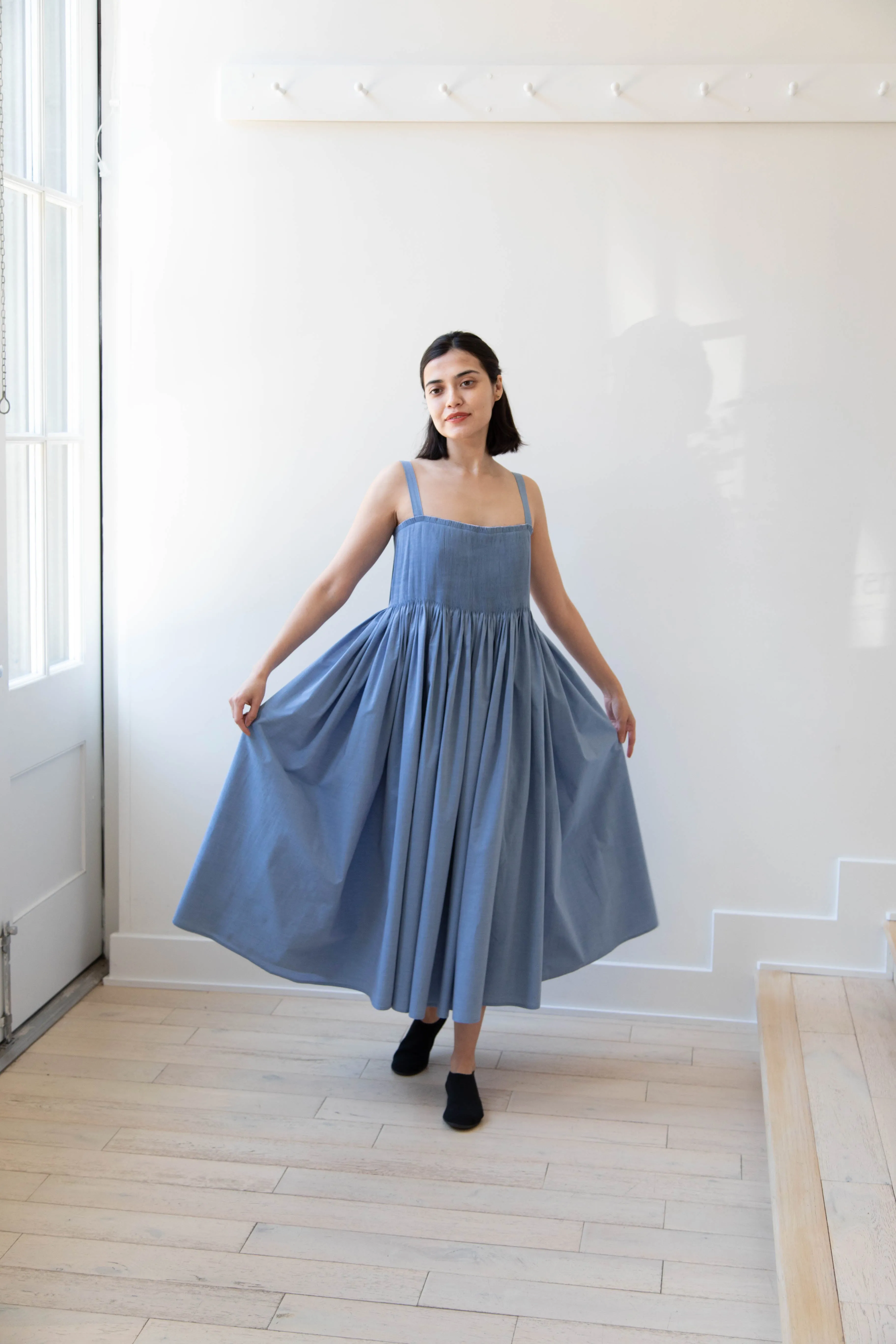 Renata Brenha | Gal Dress in Blue Cotton