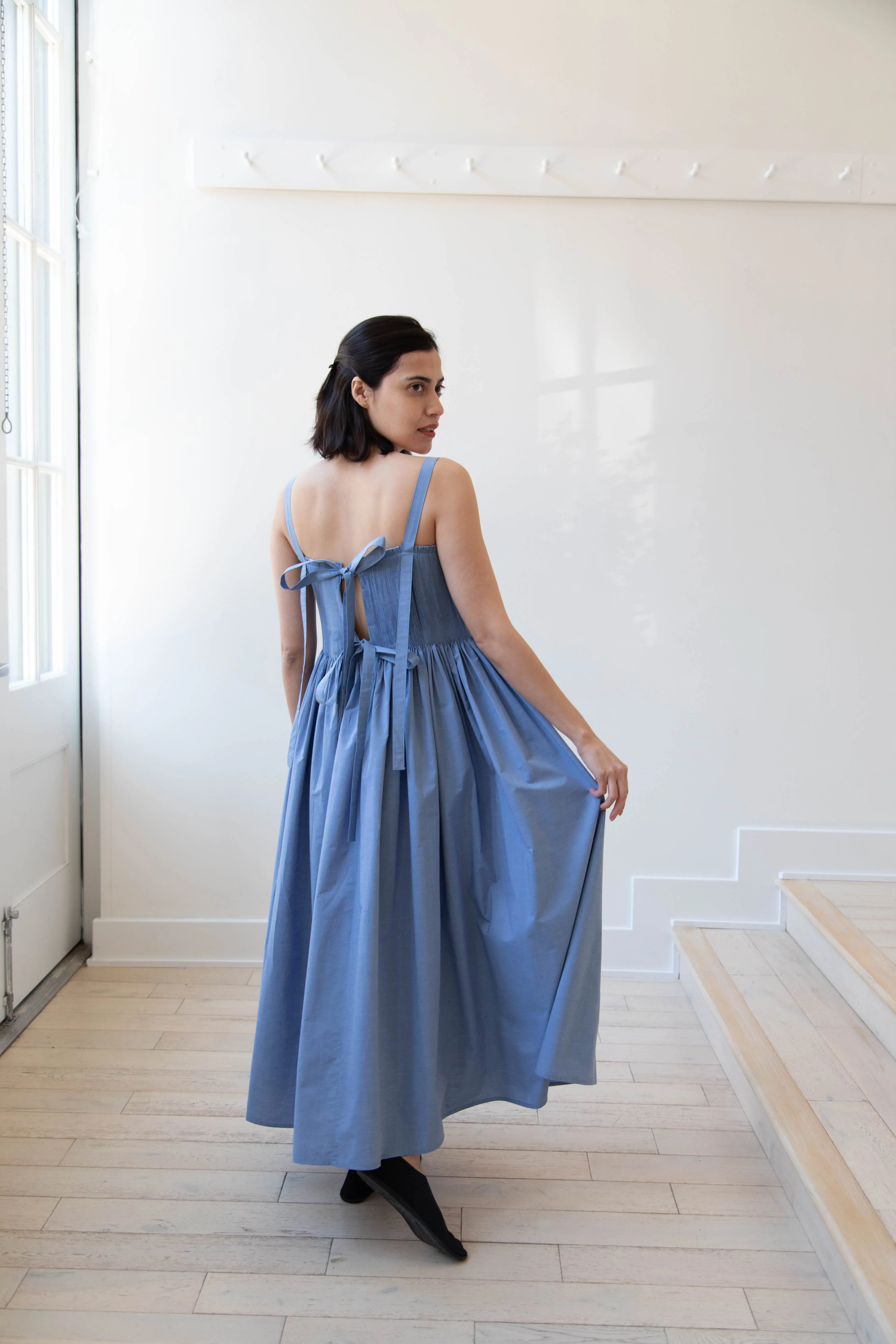 Renata Brenha | Gal Dress in Blue Cotton