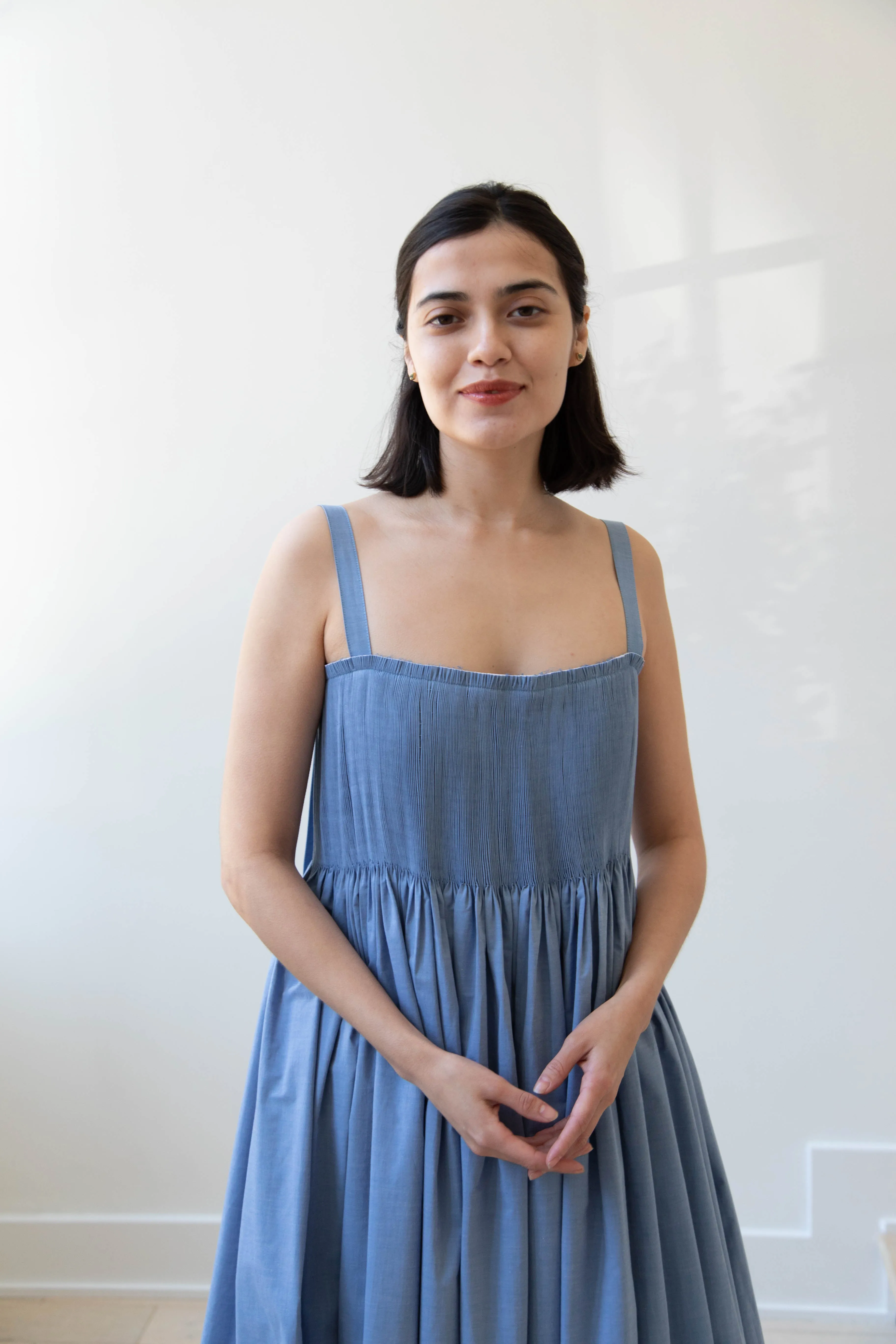 Renata Brenha | Gal Dress in Blue Cotton