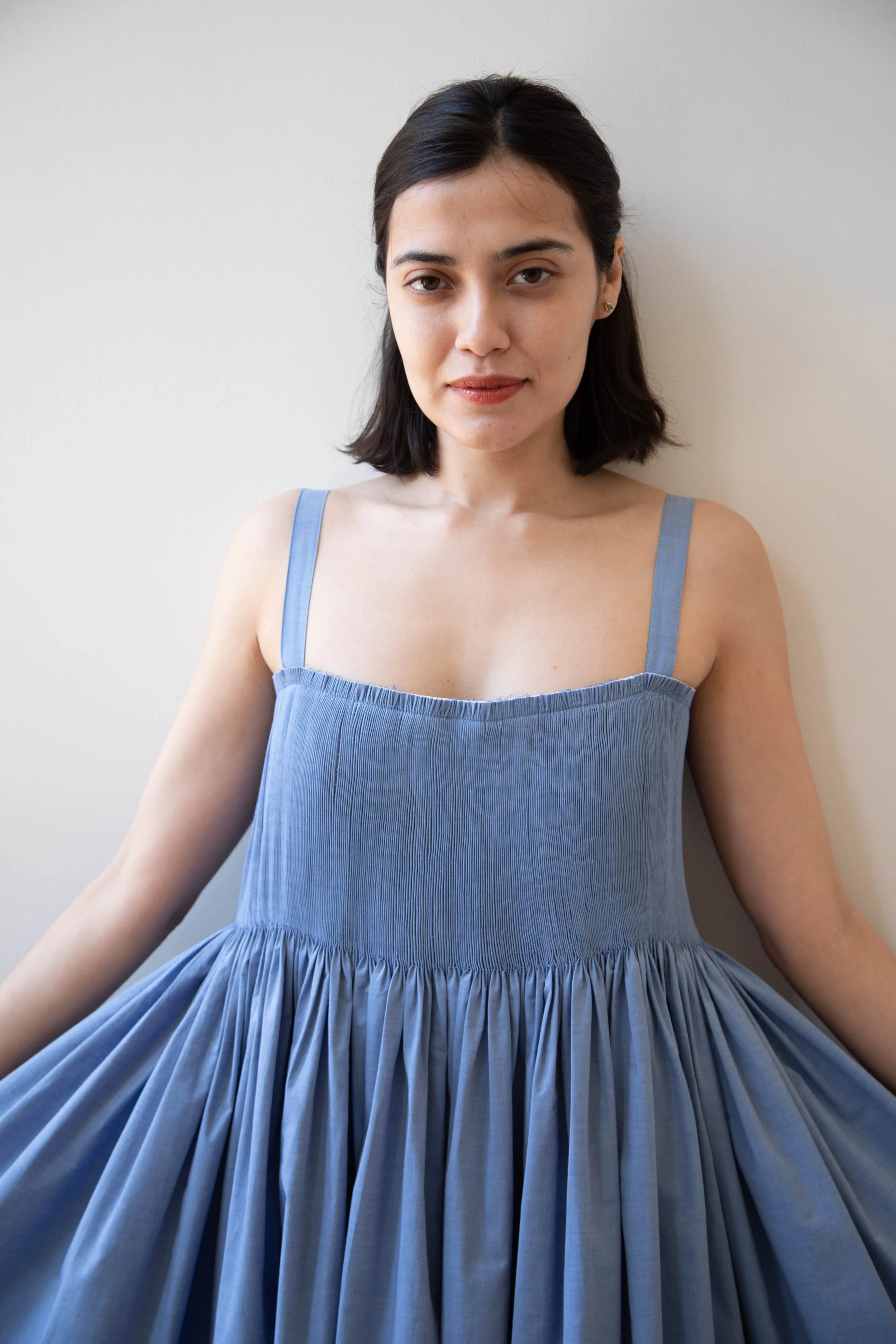 Renata Brenha | Gal Dress in Blue Cotton