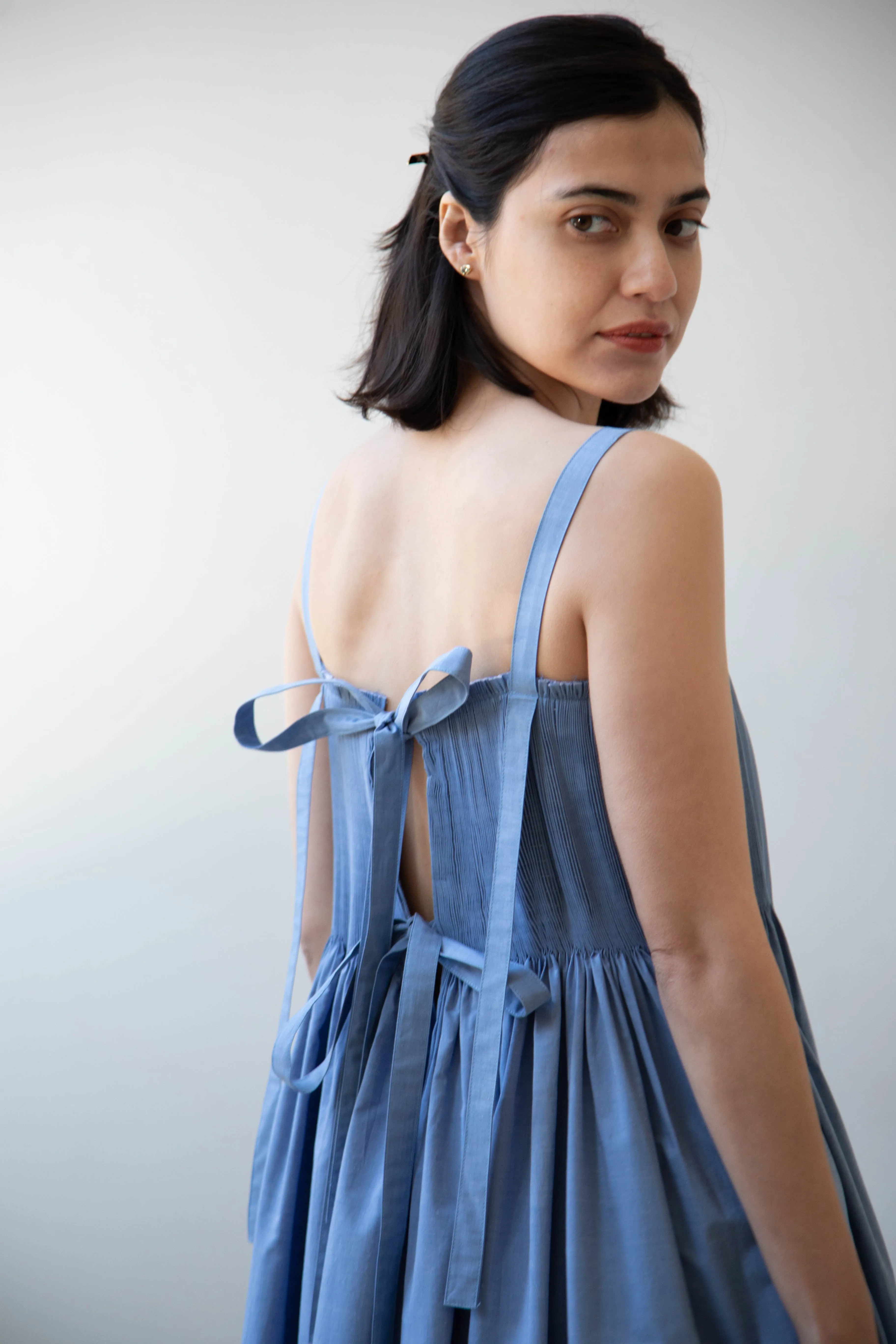 Renata Brenha | Gal Dress in Blue Cotton