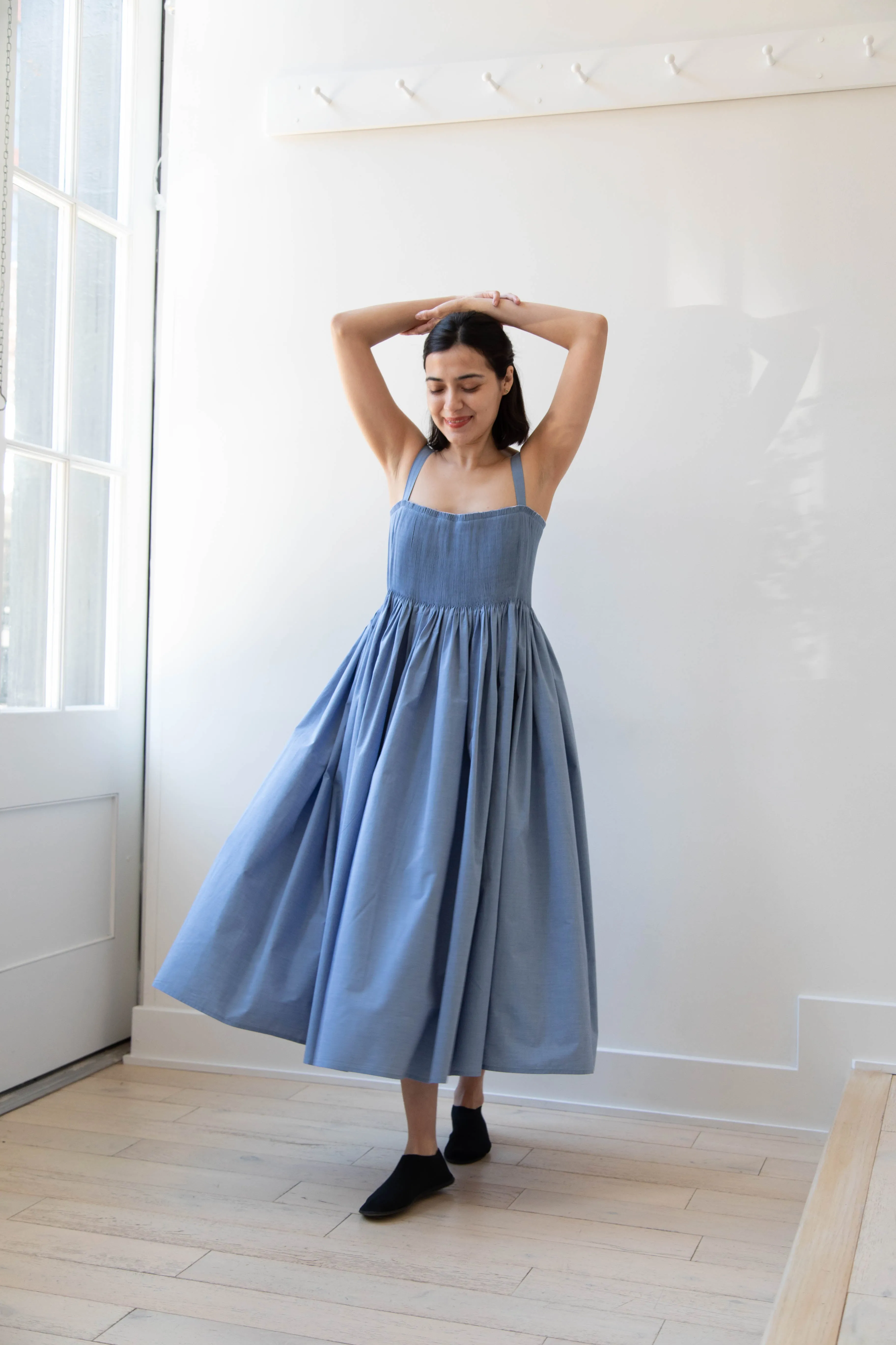 Renata Brenha | Gal Dress in Blue Cotton