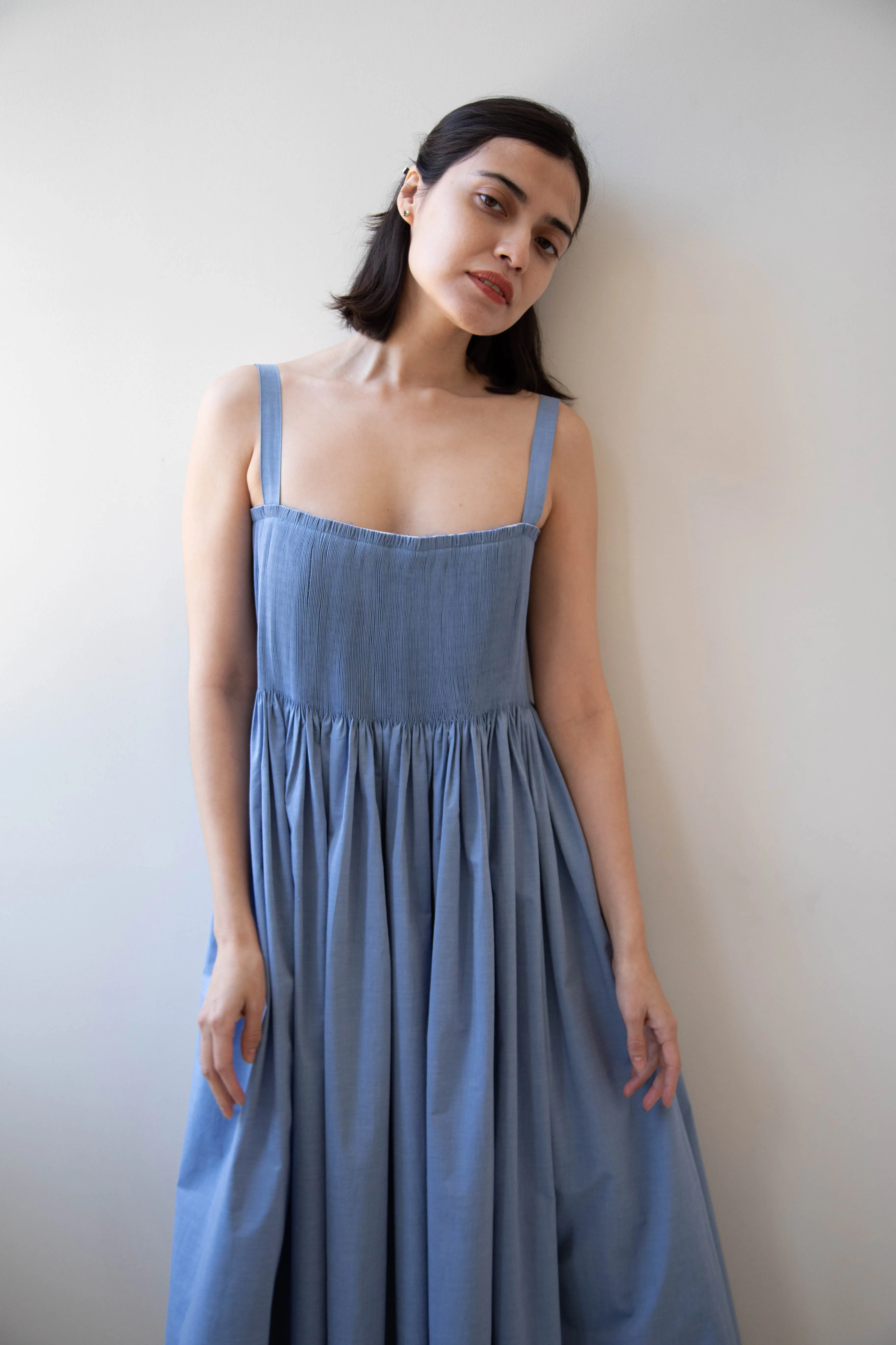 Renata Brenha | Gal Dress in Blue Cotton