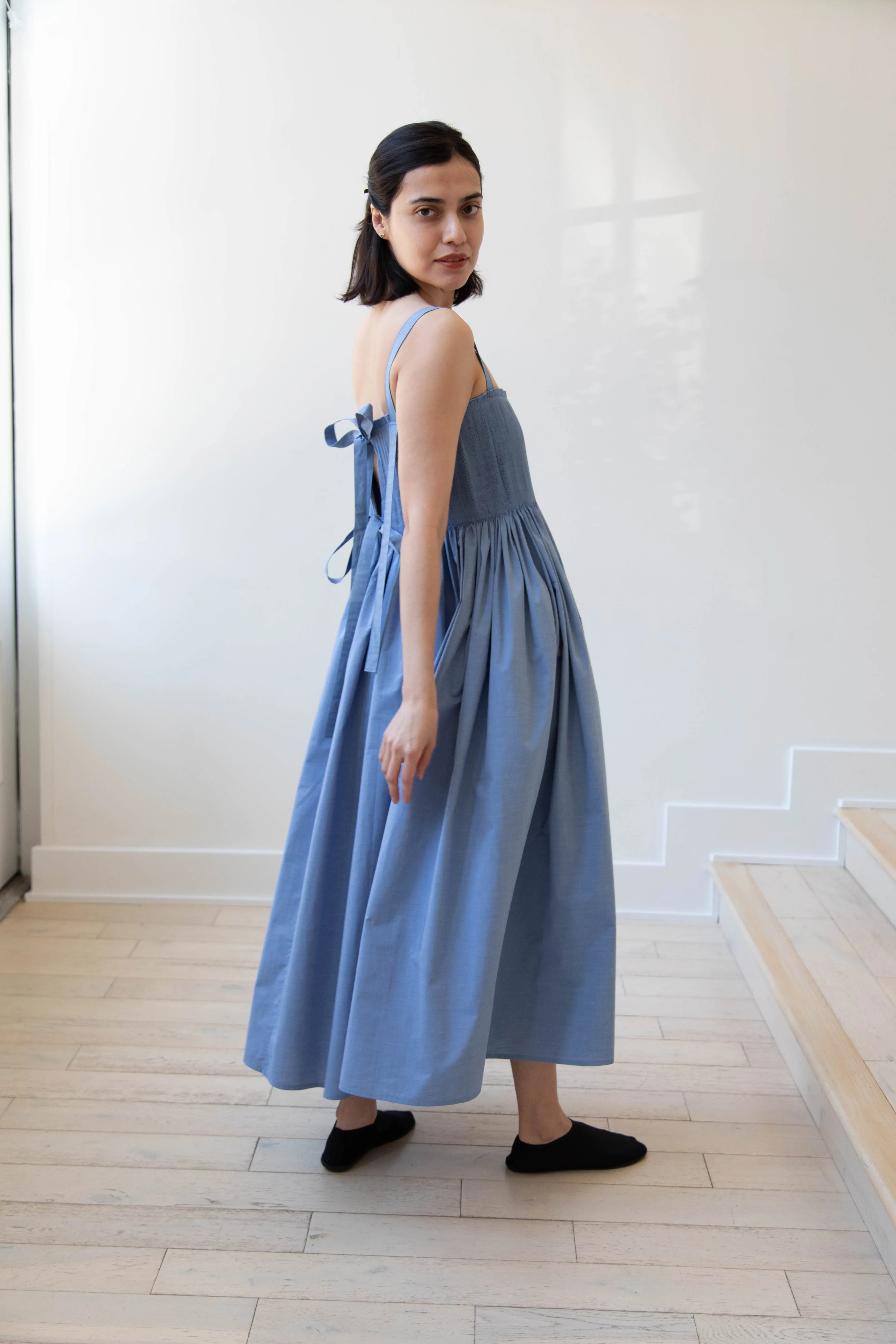 Renata Brenha | Gal Dress in Blue Cotton