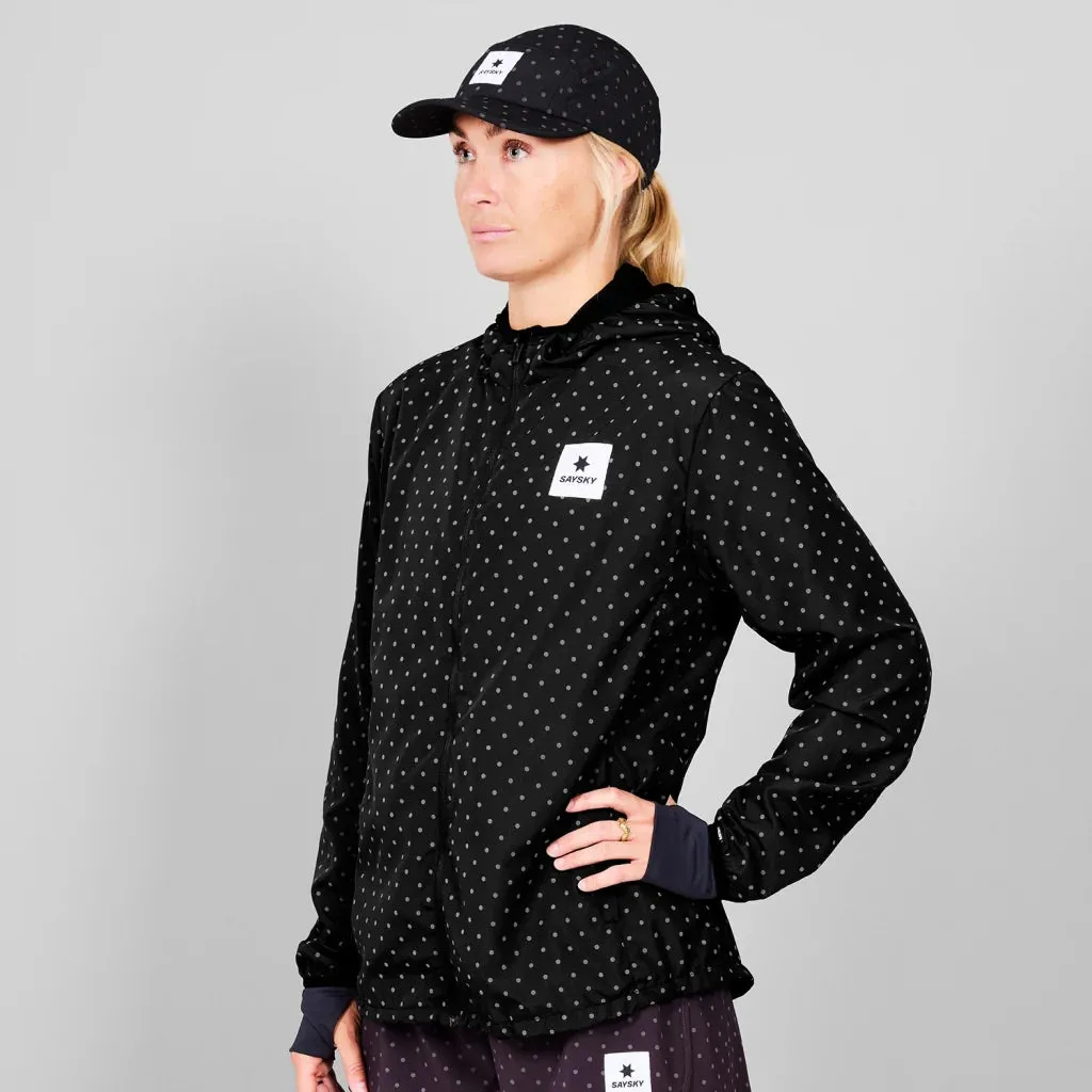 SAYSKY Women's Reflective Polka Blaze Jacket Black