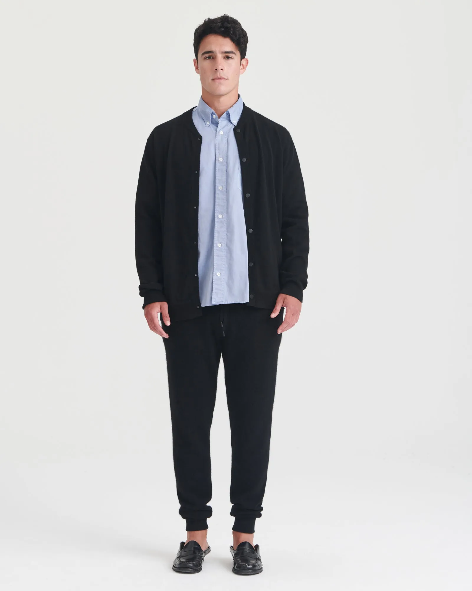 Signature Cashmere Bomber Cardigan