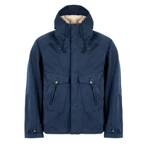 Ten C Hooded 2 Pocket Tempest Jacket Navy