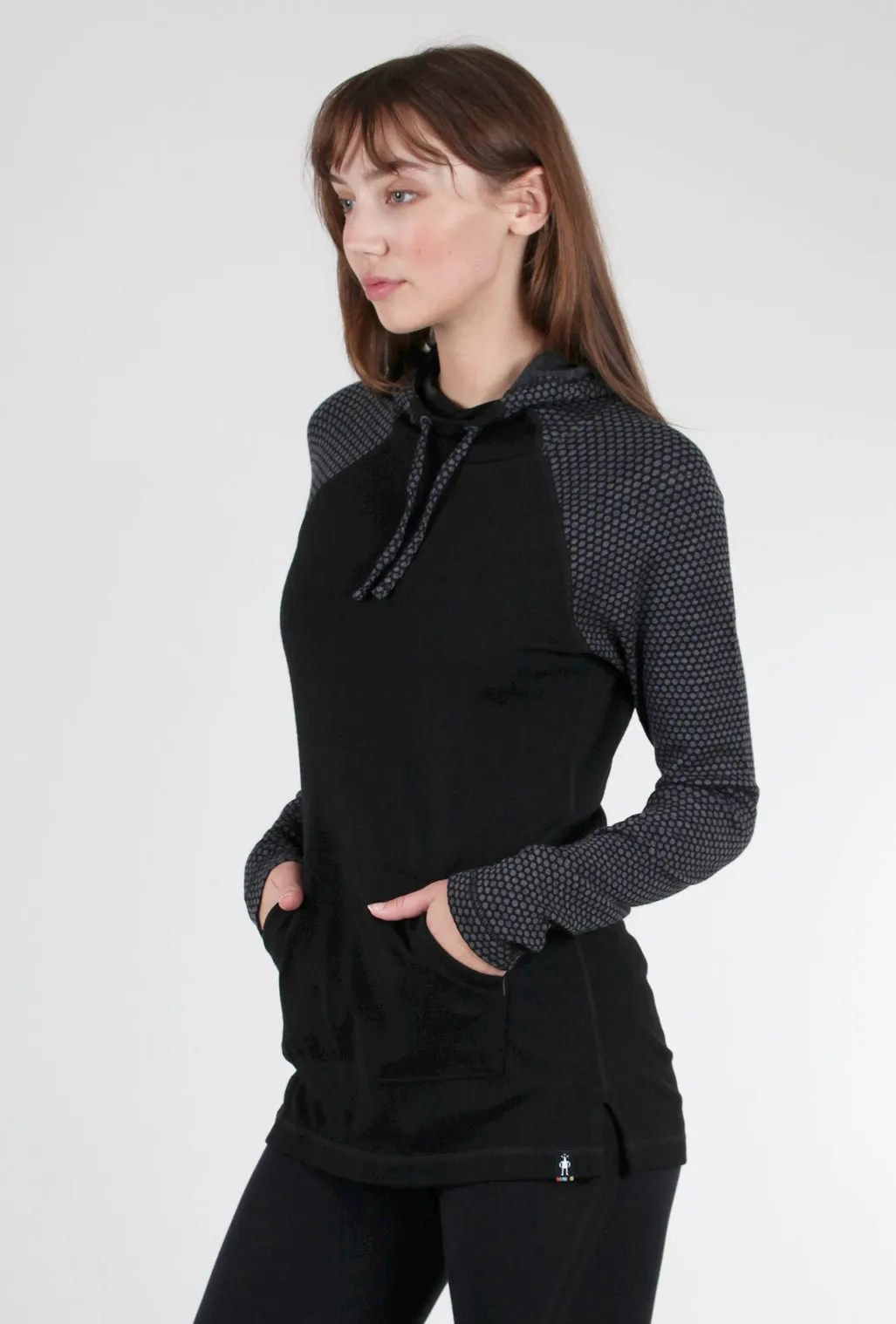 Thermal Drape Hood Base Layer, Black Dot