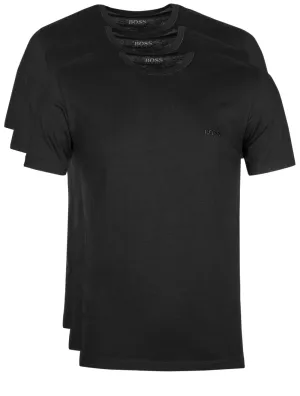 Three-pack of regular-fit cotton T-shirts Black