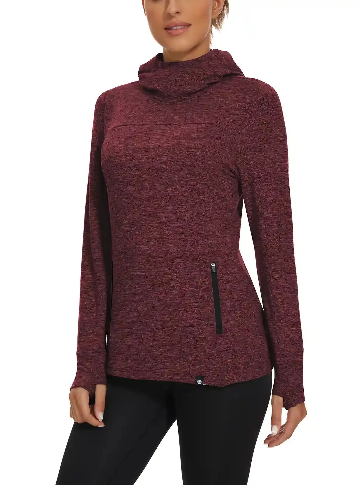 Women's Hooded Thermal Top with Neck Gaiter