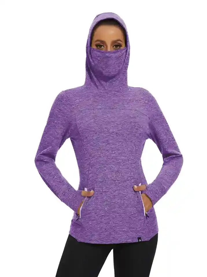 Women's Hooded Thermal Top with Neck Gaiter