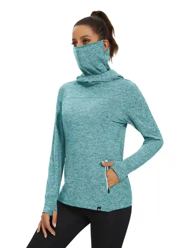 Women's Hooded Thermal Top with Neck Gaiter