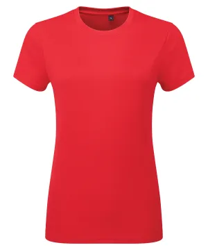 Womens TriDri® textured recycled tee | Fire Red